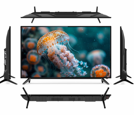 comprar Vidrio templado 75 pulgadas TV LED 4K Ultra estrecho con carcasa de plástico online manufacture