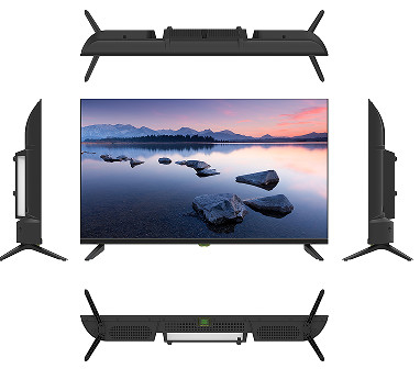 Televisión LED analógica de alta definición de espesor ultrafino de 50 pulgadas Televisión 4K con carcasa de plástico
