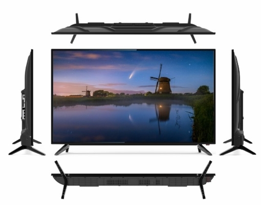 Vidrio templado 75 pulgadas Android TV de bisel delgado UHD Smart TV carcasa de plástico