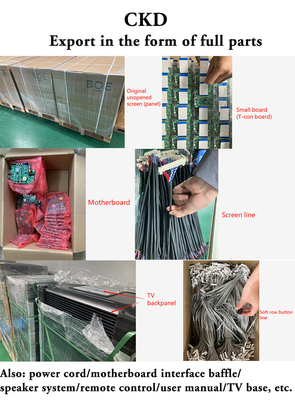 Fácil de instalar TV ligera con control remoto y cable de alimentación